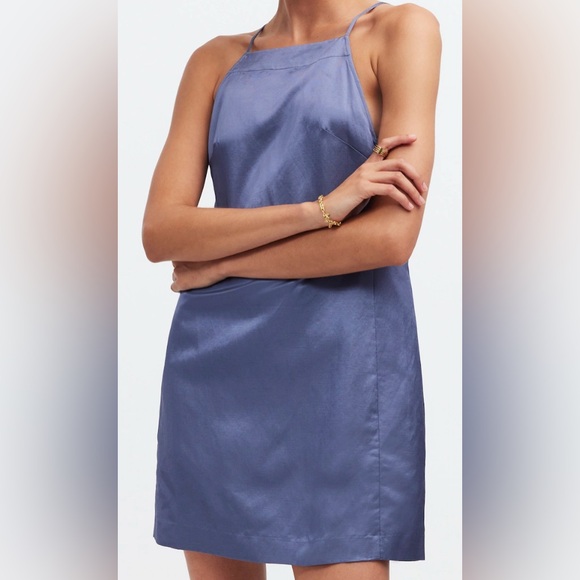 Madewell Dresses & Skirts - Madewell Shimmering Blue Mini Dress